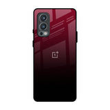 Wine Red OnePlus Nord 2 Glass Back Cover Online