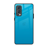 Blue Aqua OnePlus Nord 2 Glass Back Cover Online