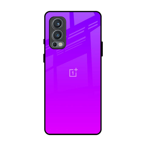 Purple Pink OnePlus Nord 2 Glass Back Cover Online
