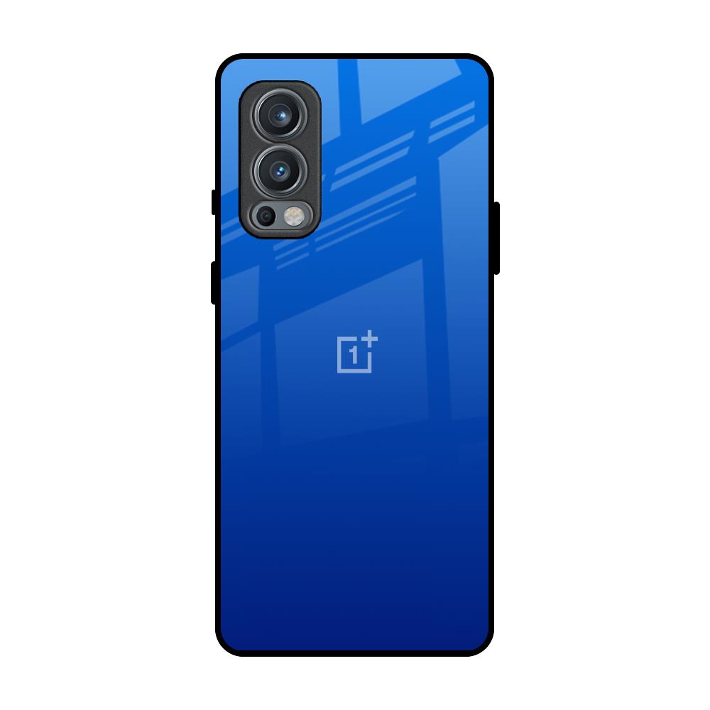 Egyptian Blue OnePlus Nord 2 Glass Back Cover Online