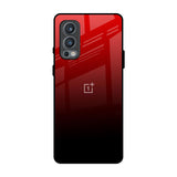 Maroon Faded OnePlus Nord 2 Glass Back Cover Online