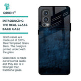 Dark Blue Grunge Glass Case for OnePlus Nord 2
