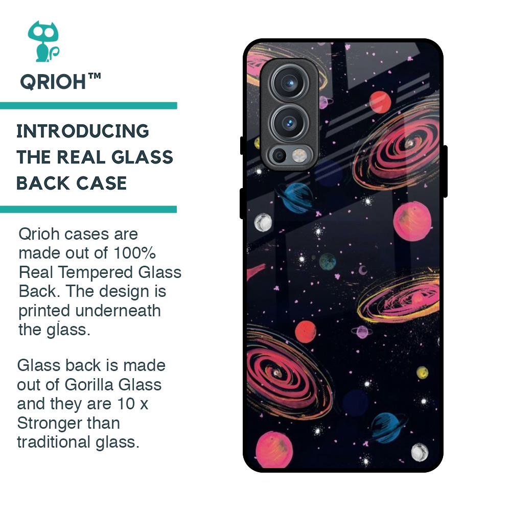 Galaxy In Dream Glass Case For OnePlus Nord 2