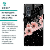 Floral Black Band Glass Case For OnePlus Nord 2