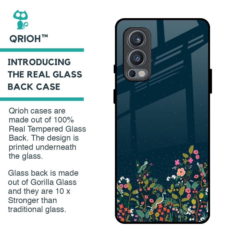 Small Garden Glass Case For OnePlus Nord 2