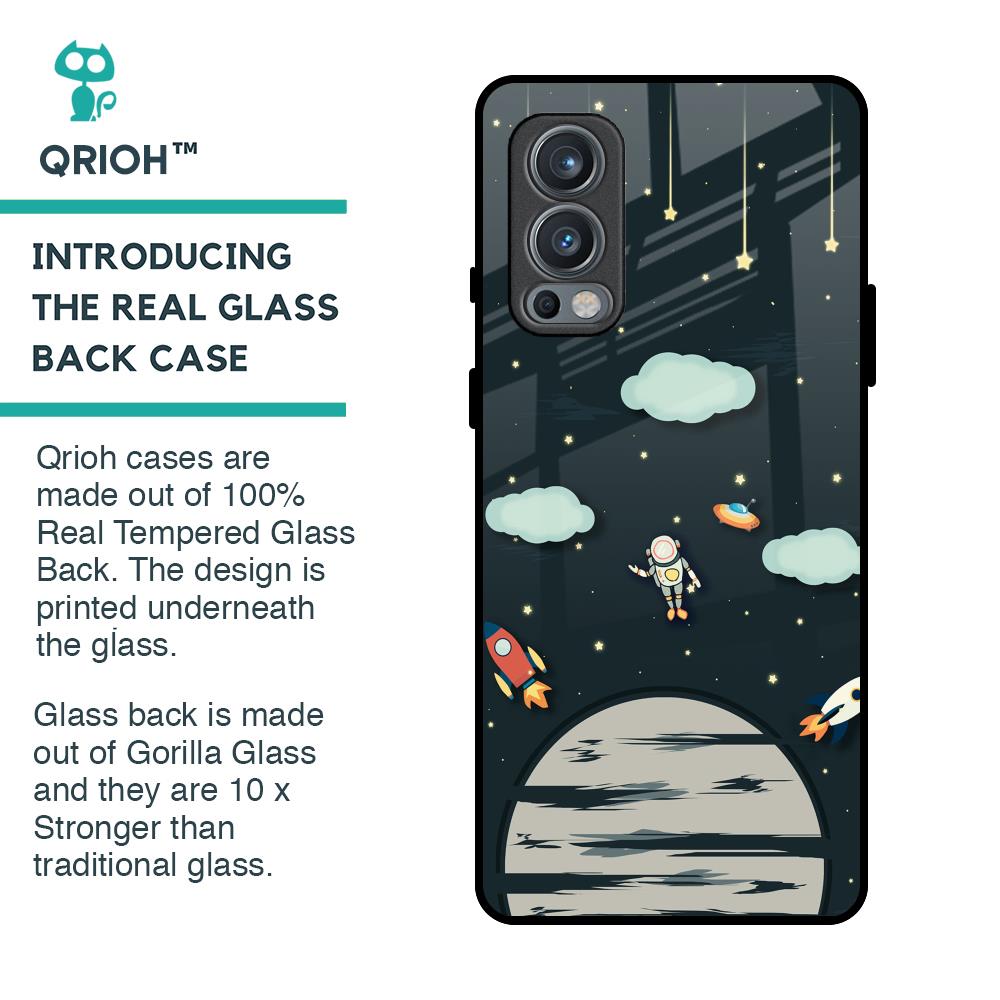 Astronaut Dream Glass Case For OnePlus Nord 2