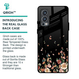 Floating Floral Print Glass Case for OnePlus Nord 2
