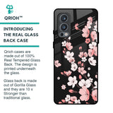Black Cherry Blossom Glass Case for OnePlus Nord 2
