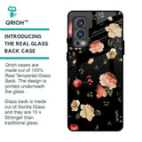 Black Spring Floral Glass Case for OnePlus Nord 2