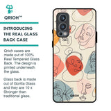 Abstract Faces Glass Case for OnePlus Nord 2