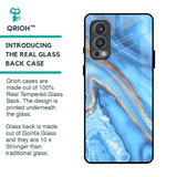 Vibrant Blue Marble Glass Case for OnePlus Nord 2