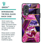 Electroplated Geometric Marble Glass Case for OnePlus Nord 2