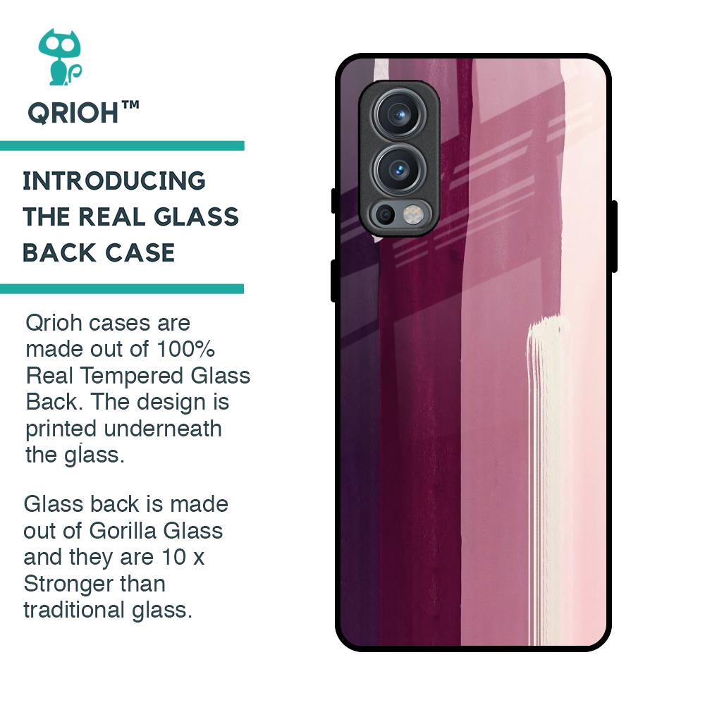 Brush Stroke Art Glass Case for OnePlus Nord 2