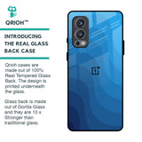 Blue Wave Abstract Glass Case for OnePlus Nord 2
