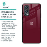 Classic Burgundy Glass Case for OnePlus Nord 2