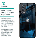 Polygonal Blue Box Glass Case For OnePlus Nord 2