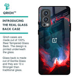 Brush Art Glass Case For OnePlus Nord 2