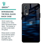 Blue Rough Abstract Glass Case for OnePlus Nord 2