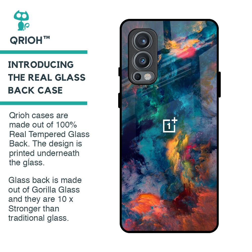 Colored Storm Glass Case for OnePlus Nord 2