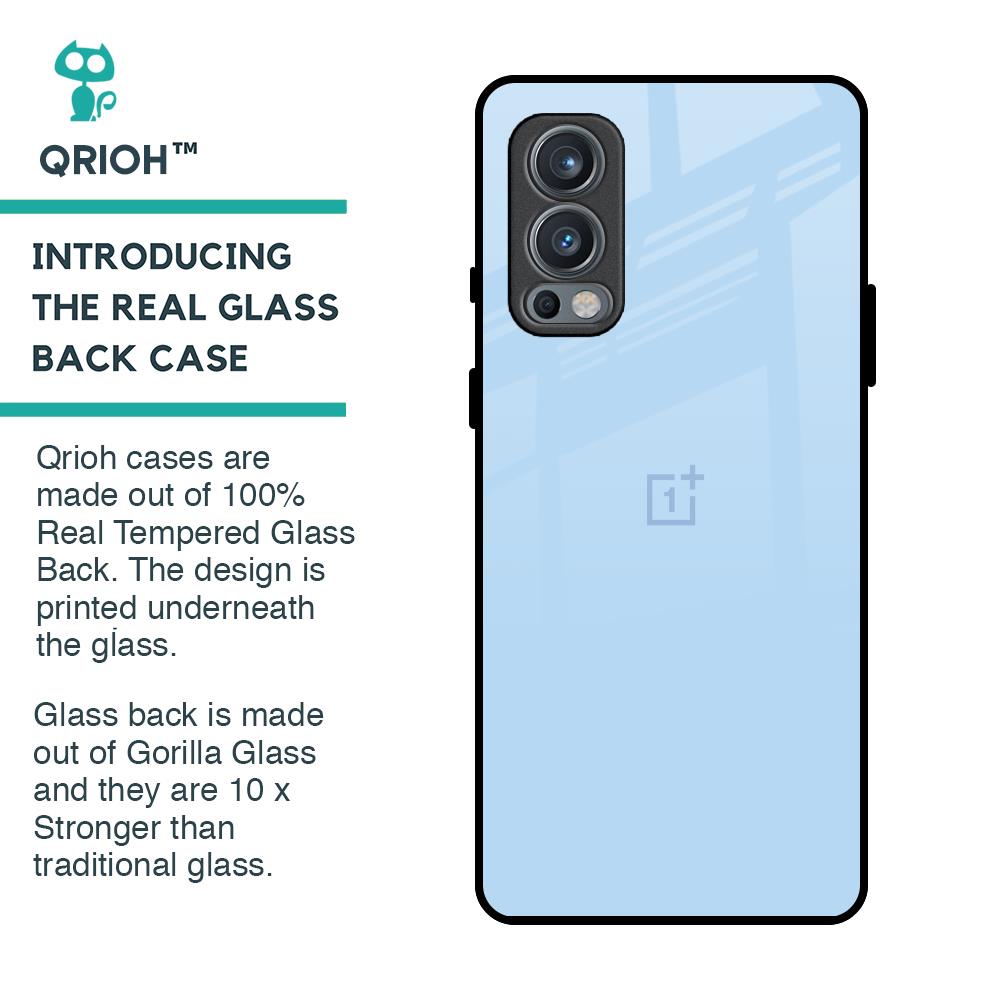 Pastel Sky Blue Glass Case for OnePlus Nord 2