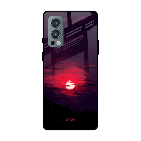 Morning Red Sky OnePlus Nord 2 Glass Cases & Covers Online