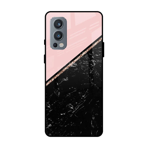 Marble Texture Pink OnePlus Nord 2 Glass Cases & Covers Online