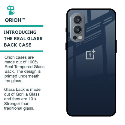 Overshadow Blue Glass Case For OnePlus Nord 2