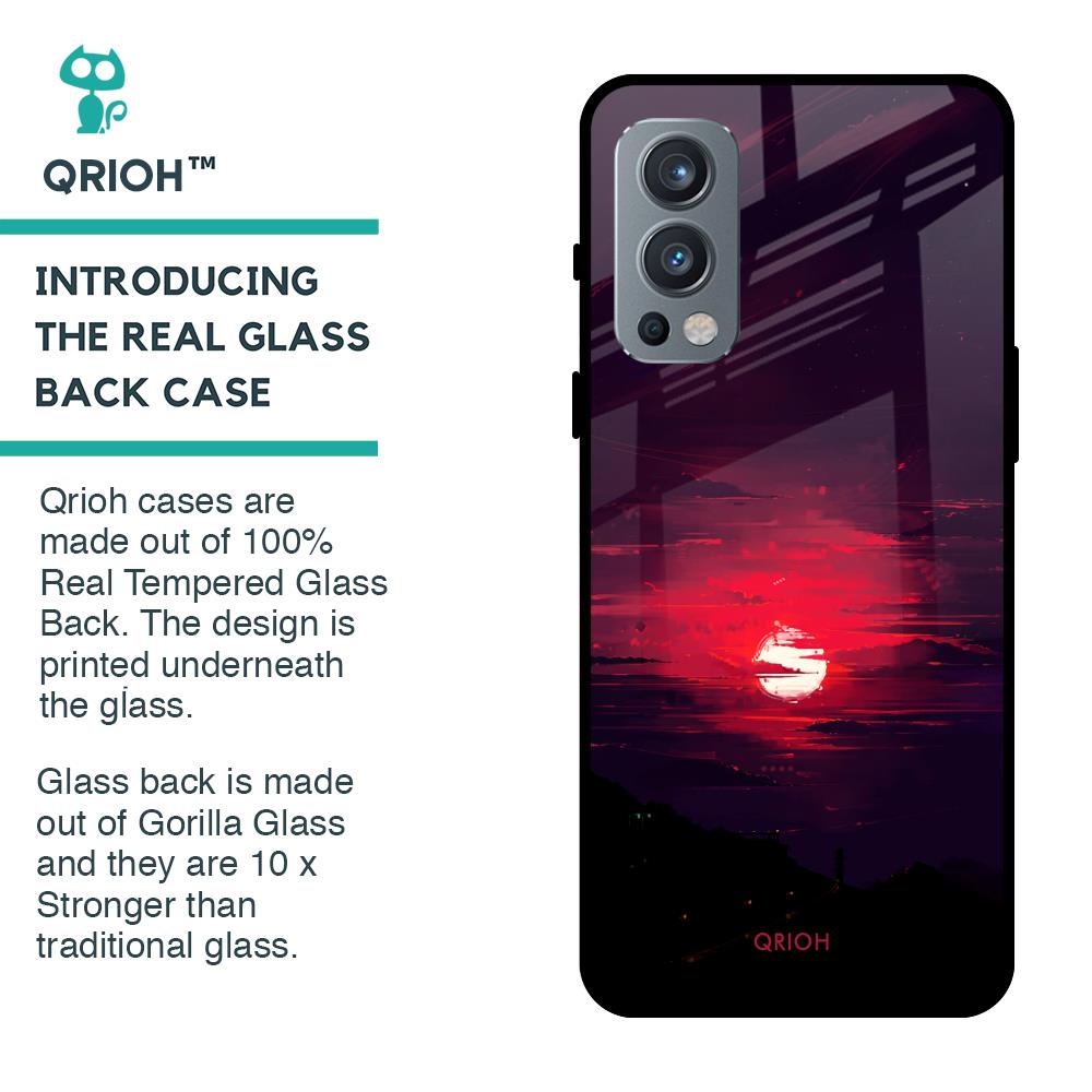 Morning Red Sky Glass Case For OnePlus Nord 2