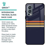 Tricolor Stripes Glass Case For OnePlus Nord 2