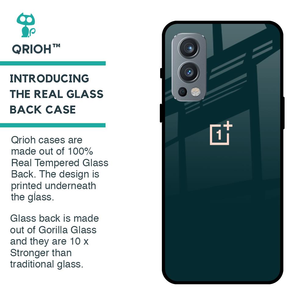 Hunter Green Glass Case For OnePlus Nord 2