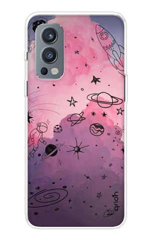 Space Doodles Art OnePlus Nord 2 Back Cover