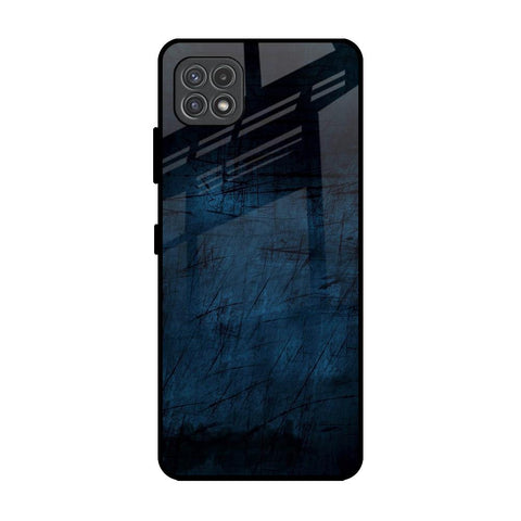 Dark Blue Grunge Samsung Galaxy A22 5G Glass Back Cover Online