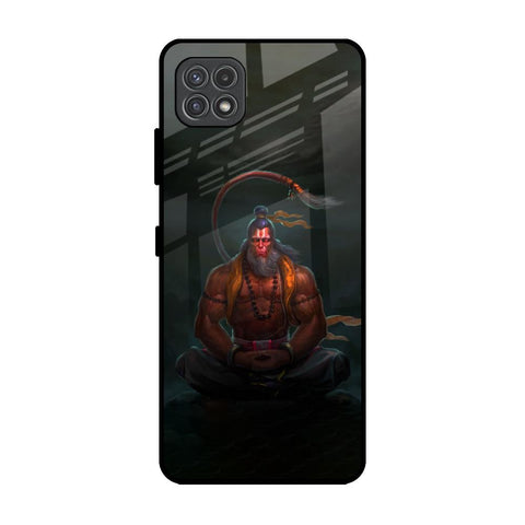 Lord Hanuman Animated Samsung Galaxy A22 5G Glass Back Cover Online