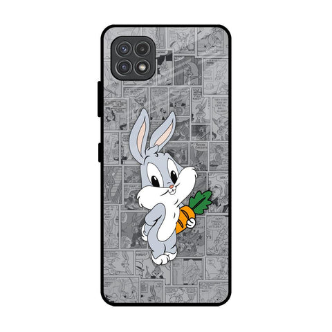 Cute Baby Bunny Samsung Galaxy A22 5G Glass Back Cover Online