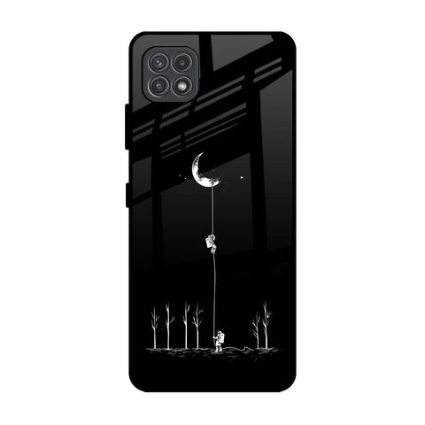 Catch the Moon Samsung Galaxy A22 5G Glass Back Cover Online