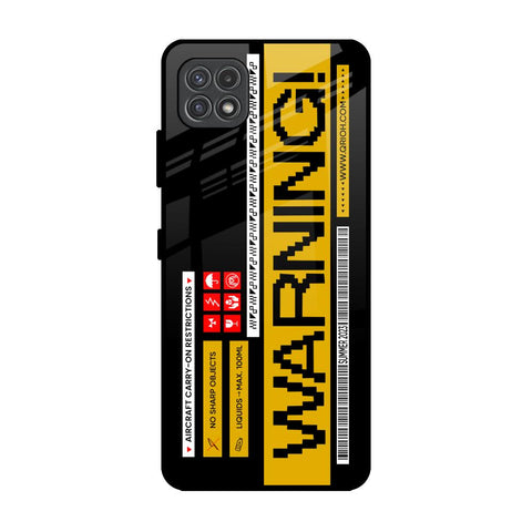 Aircraft Warning Samsung Galaxy A22 5G Glass Back Cover Online