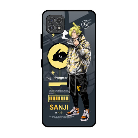 Cool Sanji Samsung Galaxy A22 5G Glass Back Cover Online