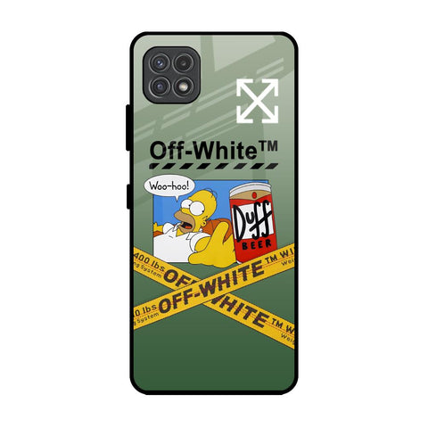 Duff Beer Samsung Galaxy A22 5G Glass Back Cover Online