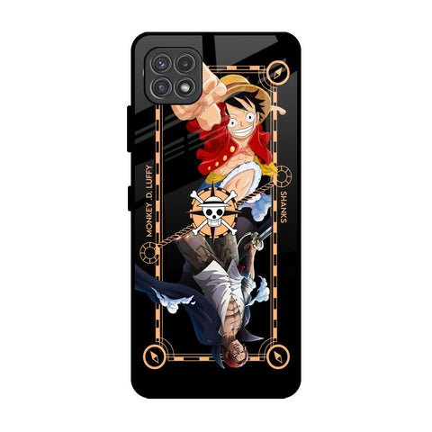 Shanks & Luffy Samsung Galaxy A22 5G Glass Back Cover Online