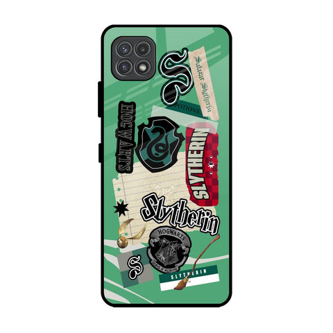 Slytherin Samsung Galaxy A22 5G Glass Back Cover Online