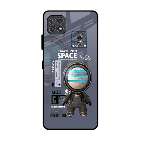 Space Travel Samsung Galaxy A22 5G Glass Back Cover Online