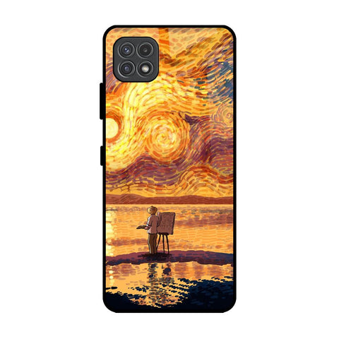 Sunset Vincent Samsung Galaxy A22 5G Glass Back Cover Online