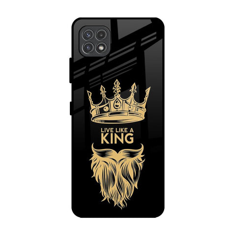 King Life Samsung Galaxy A22 5G Glass Back Cover Online