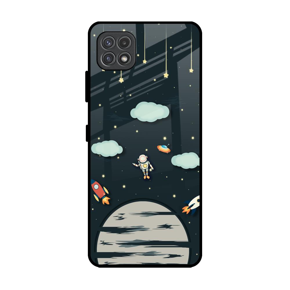 Astronaut Dream Samsung Galaxy A22 5G Glass Back Cover Online