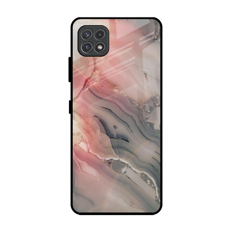 Pink And Grey Marble Samsung Galaxy A22 5G Glass Back Cover Online