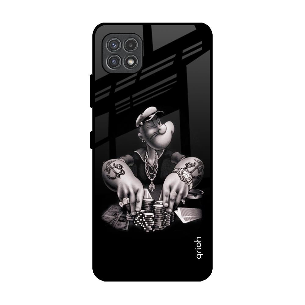 Gambling Problem Samsung Galaxy A22 5G Glass Back Cover Online