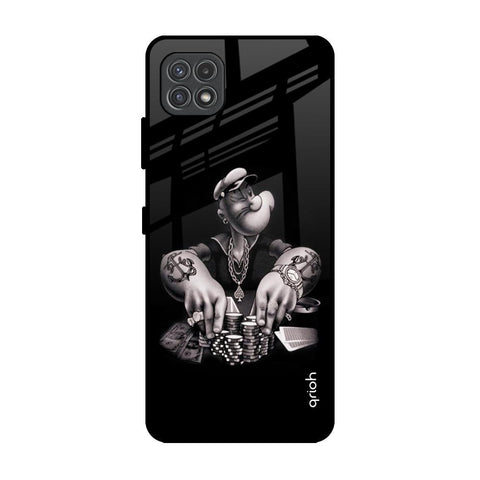 Gambling Problem Samsung Galaxy A22 5G Glass Back Cover Online