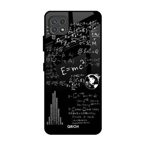 Funny Math Samsung Galaxy A22 5G Glass Back Cover Online