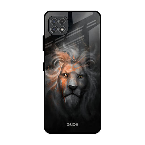 Devil Lion Samsung Galaxy A22 5G Glass Back Cover Online