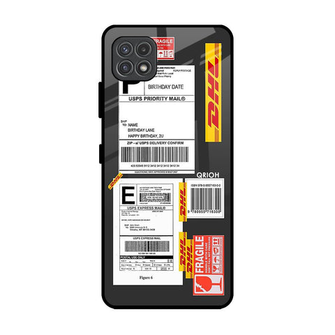 Cool Barcode Label Samsung Galaxy A22 5G Glass Back Cover Online